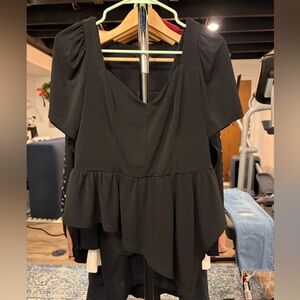 Express Asymmetrical Peplum Top